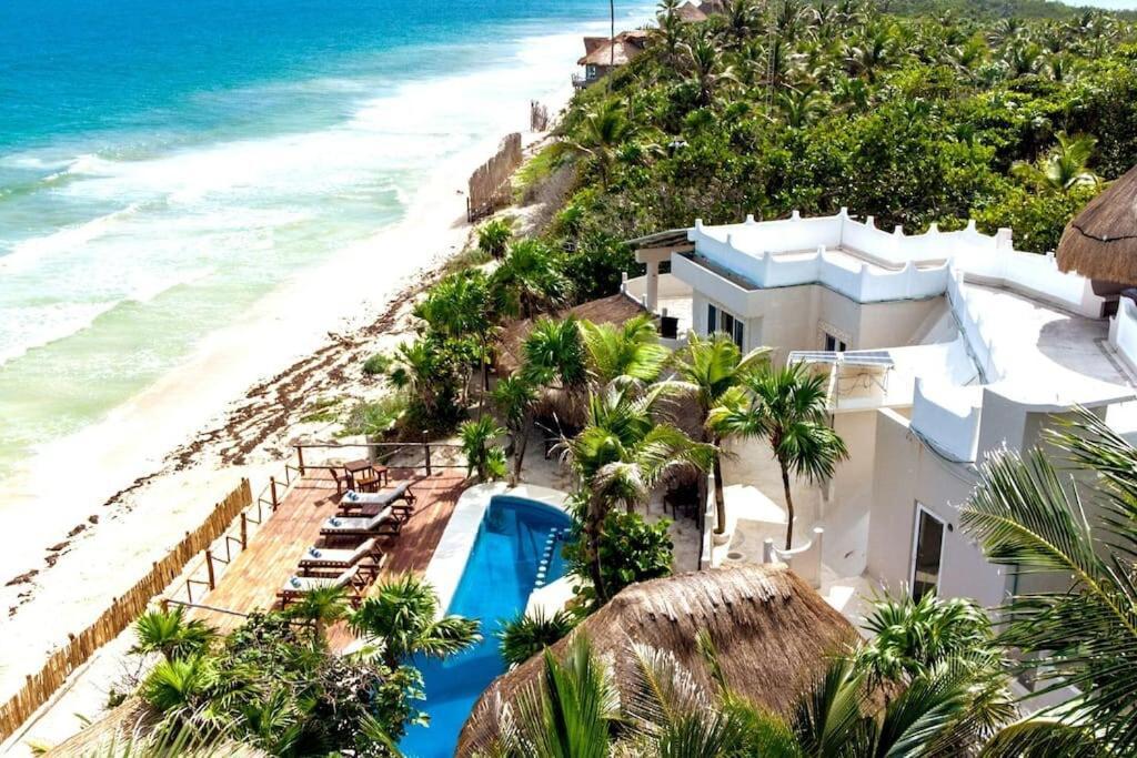 Luxury 5-Br Beachfront Home In Tulum Casa Sofia Gato Exterior photo